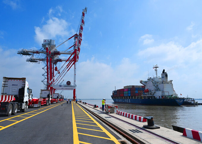 Cảng Quốc tế Long An với diện tích 147 ha là mắt xích quan trọng trong chuỗi giao thương hàng hóa khu vực Đồng Bằng Sông Cửu Long.
