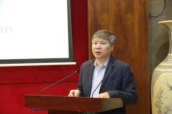 Phó Tổng Giám đốc BHXH Việt Nam Nguyễn Đức Hòa phát biểu tại hội thảo.