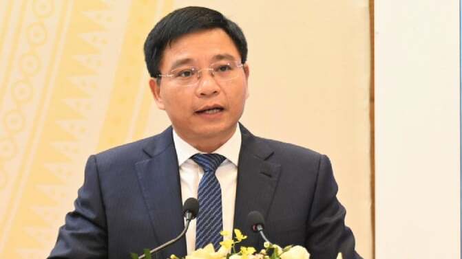 Bộ trưởng Bộ GTVT Nguyễn Văn Thắng. (Ảnh: Thế Anh)