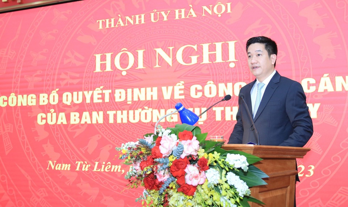 Ông Nguyễn Huy Cường được điều động, bổ nhiệm làm Phó Ban Tuyên giáo Thành ủy Hà Nội.