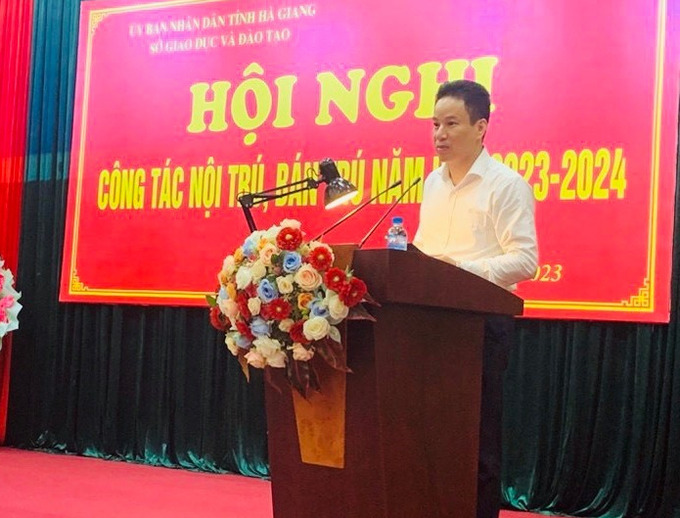 Ông Nguyễn Thế Bình, Giám đốc Sở Giáo dục và Đào tạo tỉnh Hà Giang