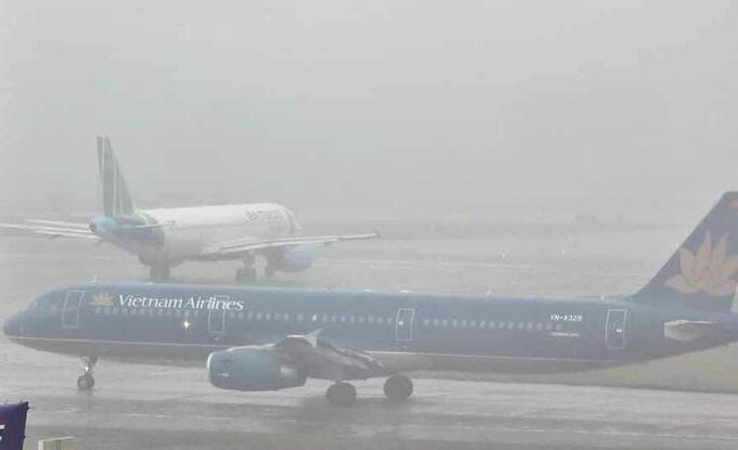 Nhiều chuyến bay chậm giờ do sương mù, Cục Hàng không chỉ đạo khẩn.