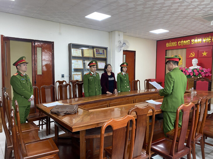 Cơ quan điều tra khởi tố vụ án, khởi ra bị can đối với Nguyễn Thị Hiển.