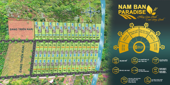 Thông tin mà môi giới đưa ra để chiêu dụ khách hàng mua nền đất của công ty Minh Thái.