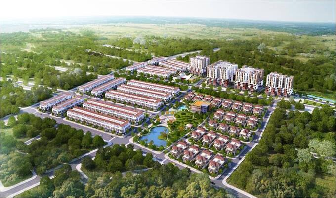 Phối cảnh dự án Phố Nối House, một trong 19 dự án được thanh tra tại Hưng Yên.