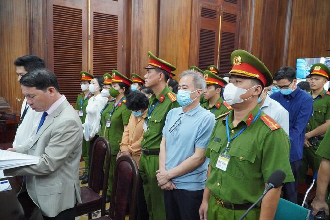 Các đồng phạm của Trương Mỹ Lan trong vụ đại án Vạn Thịnh Phát.