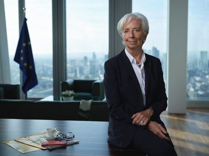 Chủ tịch Ngân hàng Trung ương Châu Âu - Christine Lagarde.