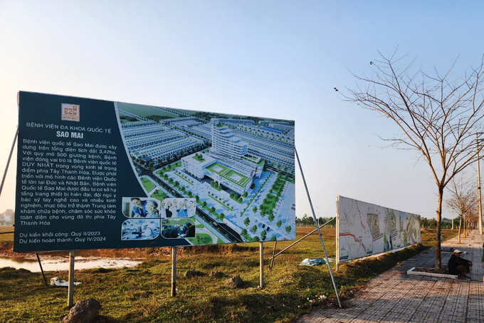Dự án Bệnh viện sẽ được đặt tại vị trí đắc địa bậc nhất khu vực huyện Triệu Sơn và Thọ Xuân tỉnh Thanh Hóa. (Ảnh Lê Doãn Tài)