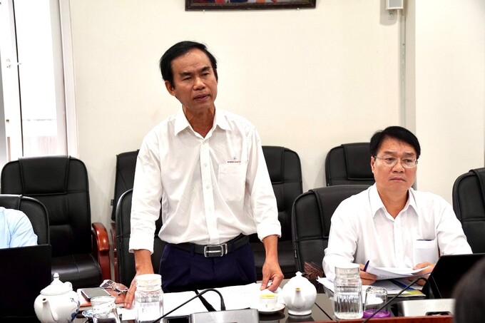 Ông Nguyễn Thanh Hùng - Giám đốc Công ty TĐQT phát biểu.