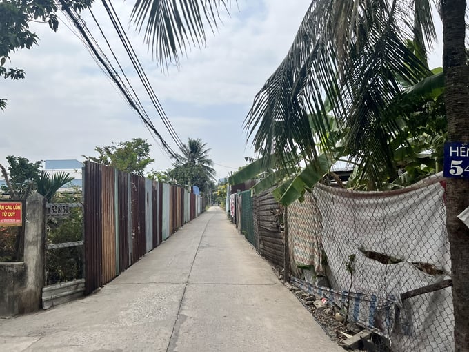 Hiện trạng hạ tầng, nhà cửa còn rất tạm bợ, lụp xụp tại bản đảo độc nhất vô nhị của Tp.HCM (ảnh: Thanh Quang).