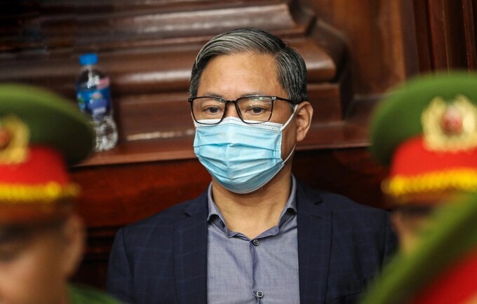 Bị cáo Nguyễn Cao Trí tại phiên tòa sáng 11/3.