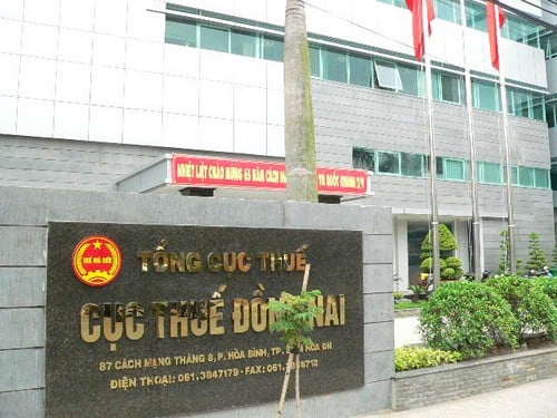 Cục Thuế tỉnh Đồng Nai.