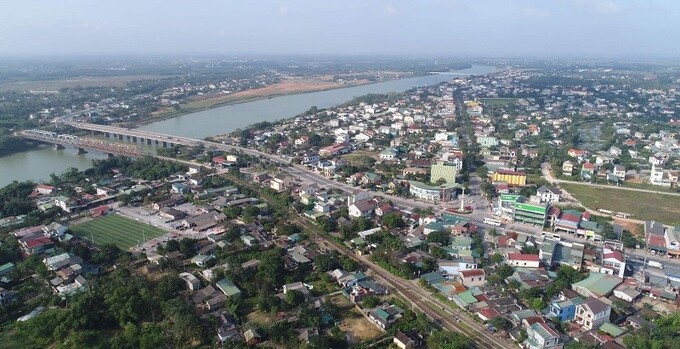 Góc nhìn thị xã Quảng Trị, tỉnh Quảng Trị.