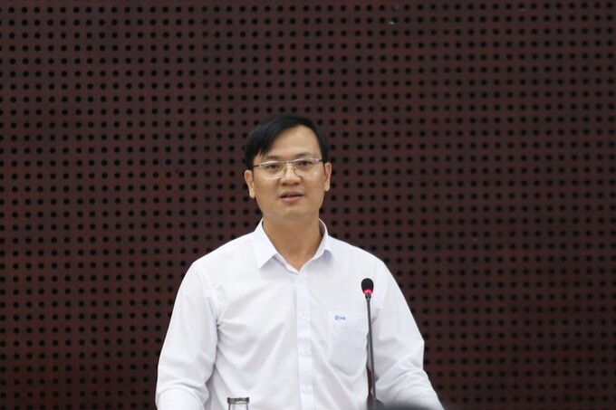 Ông Lê Văn Tuấn, Phó giám đốc Sở Xây dựng thông tin về dự án Cocobay Đà Nẵng.