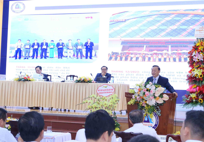 Ông Nguyễn Văn Thiền, Chủ tịch Biwase phát biểu.