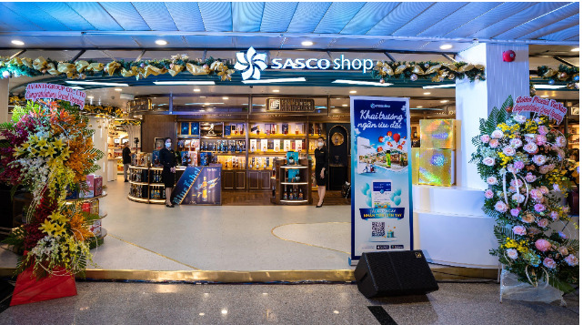 Sasco shop là khu mua sắm lớn nhất sân bay Tân Sơn Nhất.