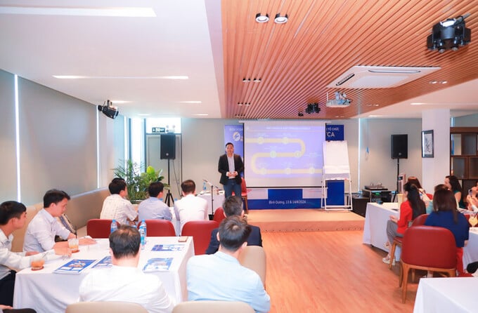 Khóa tập huấn kỹ năng bán hàng cho chủ doanh nghiệp do Câu lạc bộ Doanh nghiệp nhỏ và vừa Đông Nam Bộ tổ chức tại Bình Dương