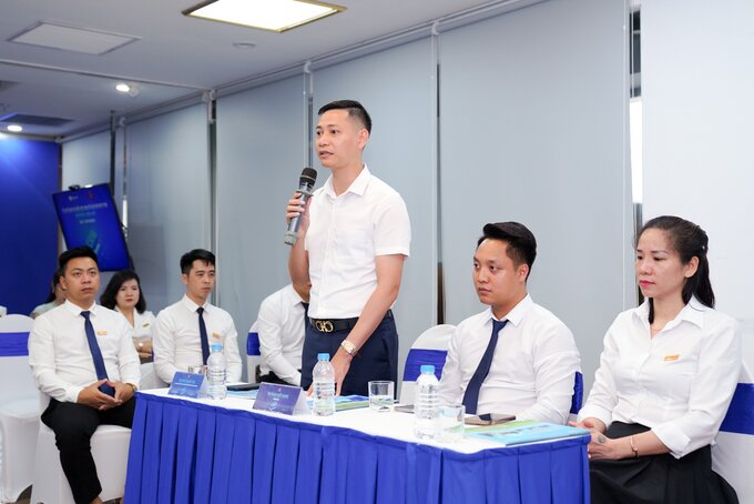 Ông Nguyễn Mạnh Tùng - Đại diện Nirva - Land phát biểu tại sự kiện.
