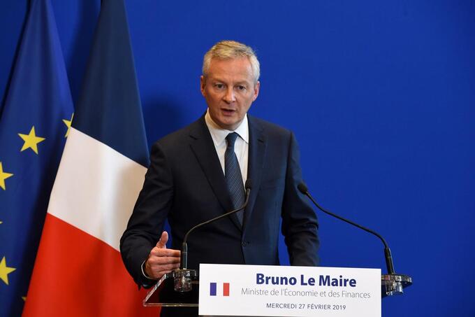 Ông Bruno Le Maire, Bộ trưởng Bộ Kinh tế, Tài chính và Công nghiệp và Chủ quyền Số hóa của Pháp.