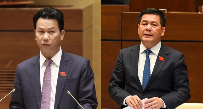 Bộ trưởng Bộ Tài nguyên và Môi trường Đặng Quốc Khánh và Bộ trưởng Bộ Công Thương Nguyễn Hồng Diên sẽ đăng đàn trả lời chất vấn.
