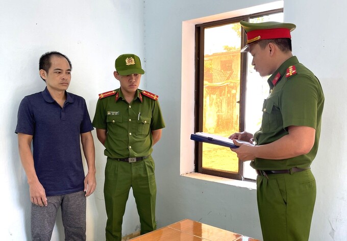 Cơ quan CSĐT khởi tố vụ án, khởi tố bị can, bắt tạm giam Nguyễn Văn Nam (ảnh CA)