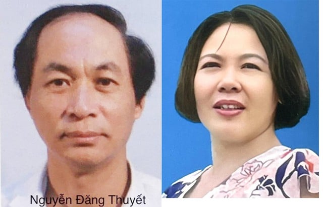 Bị can Nguyễn Đăng Thuyết và Nguyễn Thị Hòa.
