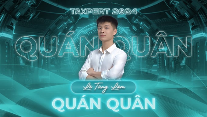 Quán quân Cuộc thi TaXpert 2024 Lê Tùng Lâm.