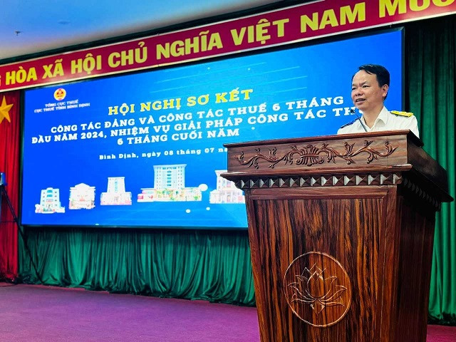 ông Nguyễn Anh Tuấn, Cục trưởng Cục Thuế Bình Định.