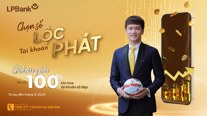 Các khách hàng cá nhân của LPBank sẽ được ưu đãi mua tài khoản số đẹp với giá 0 đồng từ nay đến hết tháng 12/2024.