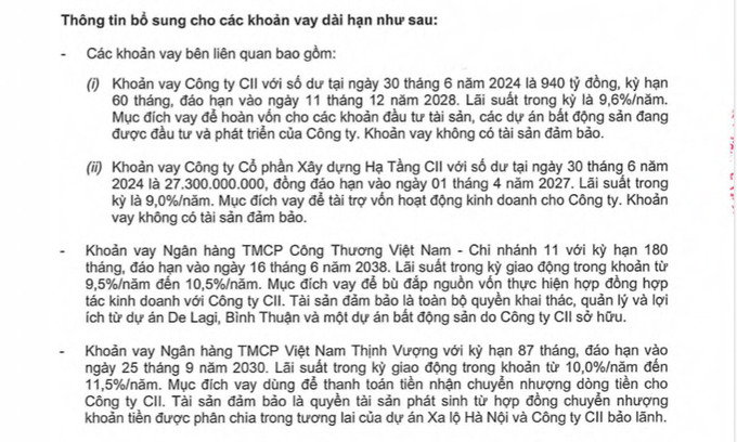 Dự án De Lagi, Bình Thuận được Năm Bảy Bảy đem làm tài sản đảm bảo cho khản vay tại Ngân hàng TMCP Việt Nam Thịnh Vượng.