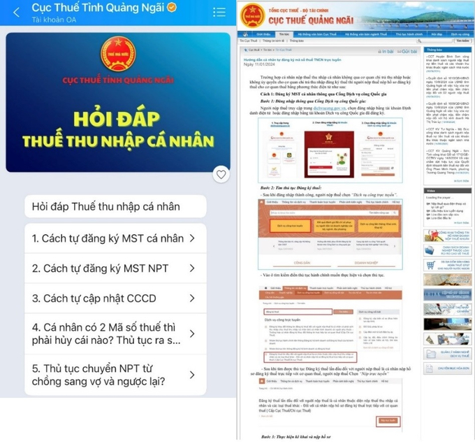 (Ảnh: Cục Thuế Quảng Ngãi)