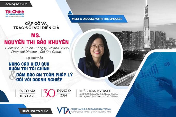 Bà Nguyễn Thị Bảo Khuyên - Giám đốc Tài chính (Finance Director) - Công ty Giá Kho Group.