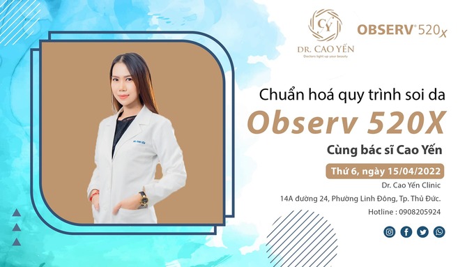 Thông tin quảng cáo trên trang Facebook Dr. Cao Yến.