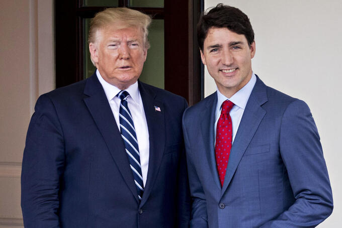 Thủ tướng Justin Trudeau của Canada đã điện đàm với tỷ phú Donald Trump ngay sau khi Tổng thống đắc cử Mỹ đưa ra lời đe dọa. (Ảnh: Reuters)