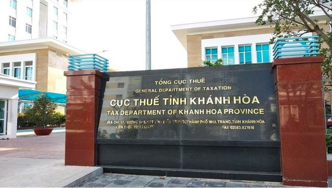 Cục thuế tỉnh Khánh Hòa. Ảnh: MXH