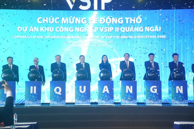 Khởi công xây dựng khu công nghiệp VSIP II tại Quảng Ngãi.