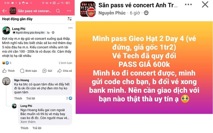 Vé chợ đen concert Anh Trai Vượt Ngàn Chông Gai giảm đến hơn 2 lần so với giá gốc.