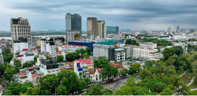 Khu vực dự kiếm xây dựng quảng trường phía Đông hồ Hoàn Kiếm. Ảnh: Vietnamnet.