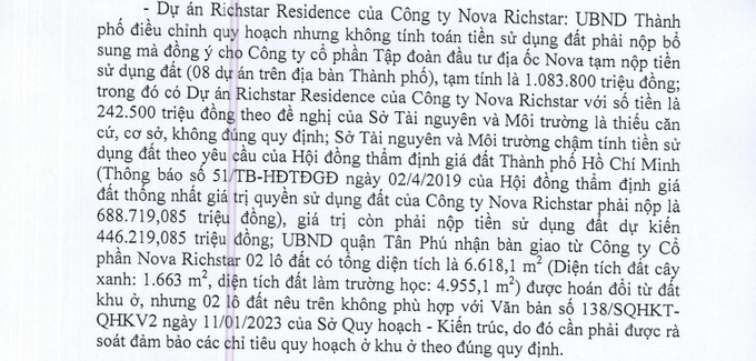 Thanh tra Chính phủ vừa ban hành kết luận chỉ rõ nhiều sai phạm về quy hoạch xây dựng tại nhiều dự án của Novaland.