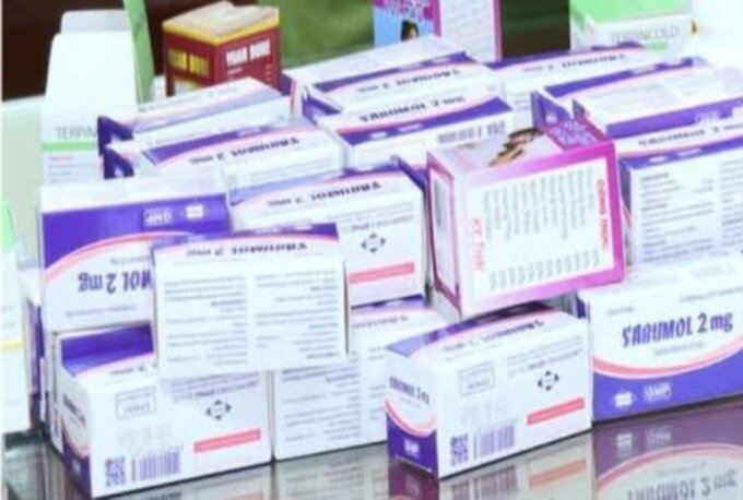 21 loại thuốc tân dược giả được lực lượng chức năng thu giữ. Ảnh: Sức khoẻ & Đời sống.