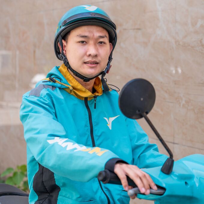 Anh Mai Phương hiện là bác tài Xanh SM Bike tại Đà Nẵng.