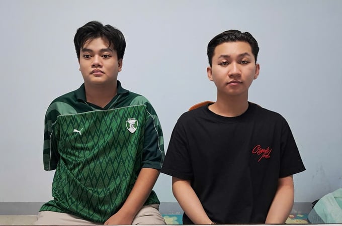Bộ đôi Nguyễn Hoàng Khang và Phan Anh Duy. (Ảnh CA)