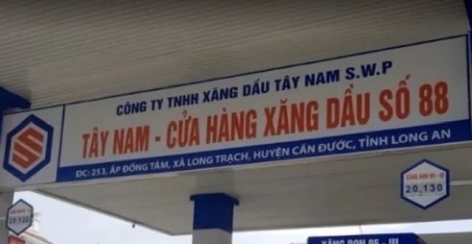Xăng dầu Tây Nam S.W.P Long An bị cưỡng chế nợ thuế hơn 322 tỷ đồng.