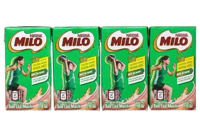 Sản phẩm Thực phẩm bổ sung Sữa lúa mạch Nestlé Milo.