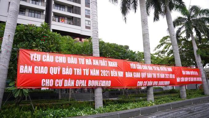 Cư dân yêu cầu công ty con của Đất Xanh bàn giao phí bảo trì cho Ban quản trị chu cư Opal Boulevard.
