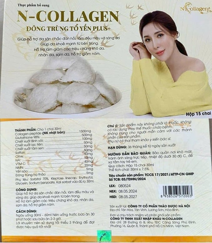 Sản phẩm Đông trùng tổ yến Plus+ khách hàng mua sử dụng và mang đi kiểm nghiệm được gắn tem chống hàng giả.