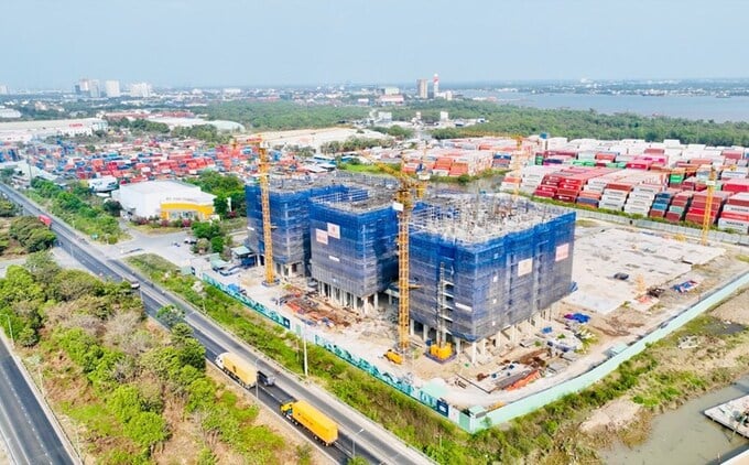 Một dự án nhà ở xã hội tại Bình Định đang trong quá trình triển khai.