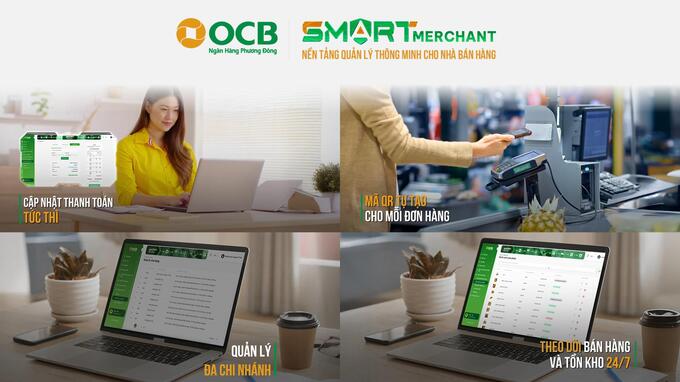 Nền tảng OCB Smart Merchant còn tích hợp các công cụ quản lý tài chính chuyên sâu.