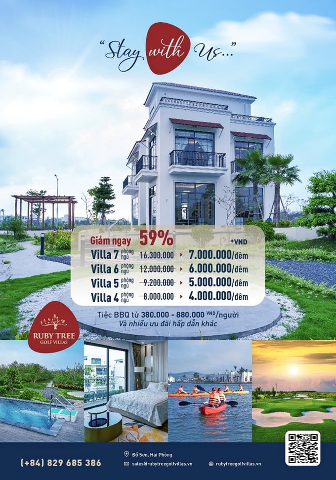 Chương trình ưu đãi hấp dẫn đang được Ruby Tree Golf Villas áp dụng đến 31/5/2025.