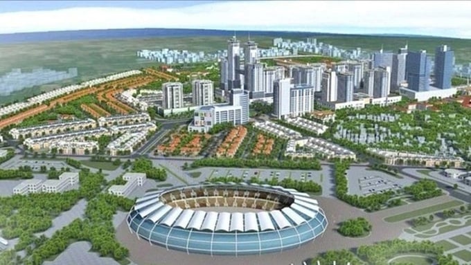 Mô hình 3D dự án khu công nghệ cao sinh học Hà Nội (Ảnh: Chủ đầu tư).